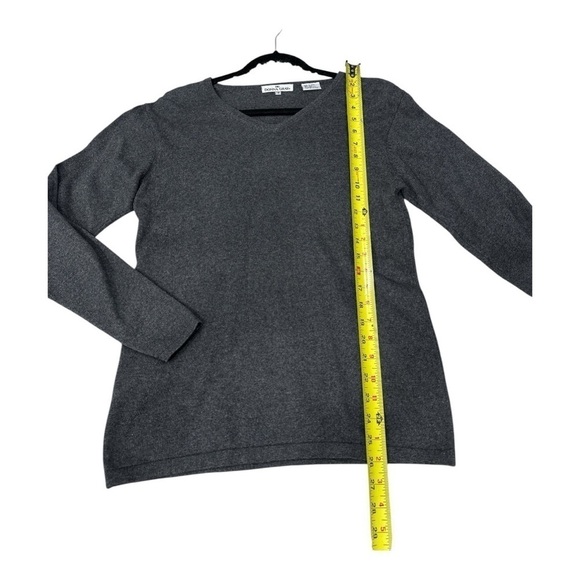 DONN GRAY V-Neck gray sweater Silk Cashmere women’s size S - Picture 7 of 8